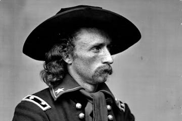 September 18, 1949 Custer's First Stand -- This photo of General George Armstrong Custer, best known for his famous "last stand," is one of the 44 ori