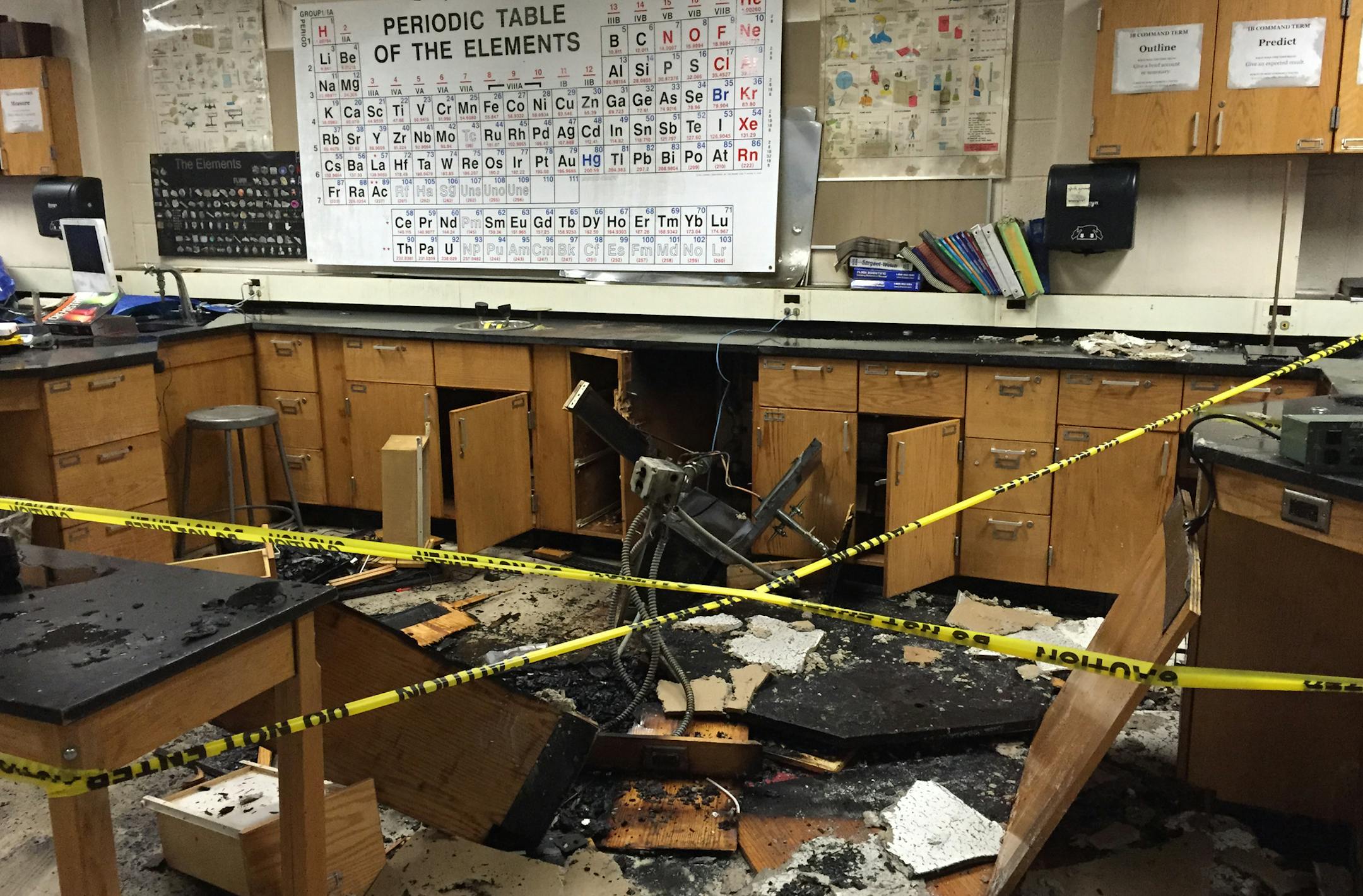 Classes at Minneapolis Patrick Henry High School have been canceled Thursday after an overnight fire caused damage throughout the building, school district officials said. No injuries were reported in the fire, which was reported to have broken out around 3 a.m. in a workstation in a chemistry lab, the Minneapolis Fire Department said in a tweet. ] SHARI L. GROSS sgross@startribune.com
