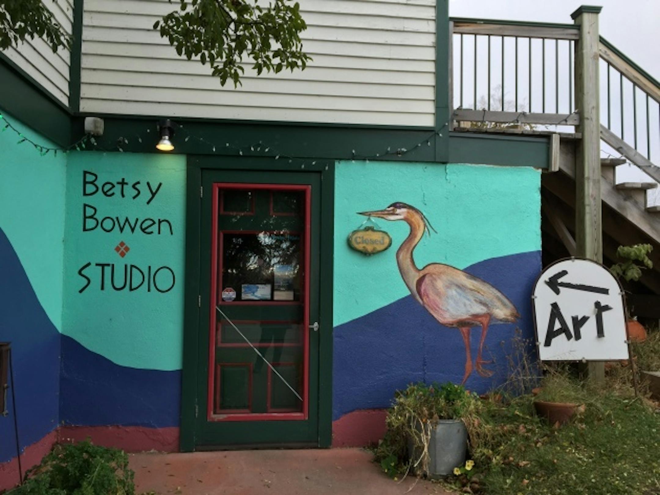 Some events were held at artist Betsy Bowen's Grand Marais studio.