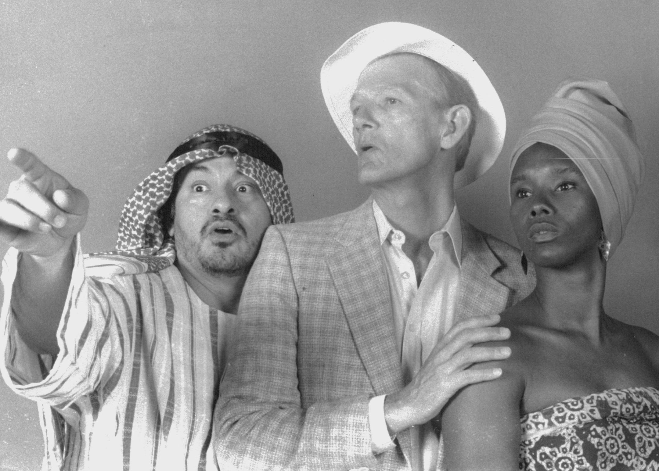 March 10, 1991 Mixed Blood Theatre's Throwing Bones features (1 to r) Joe Minjares, Richard Ooms, and Shawn Judge in a tale of romance and intrigue on the edge of the Sahara. The award- winning play by Michael Erickson runs through March 24. Mixed Blood Theatre Company