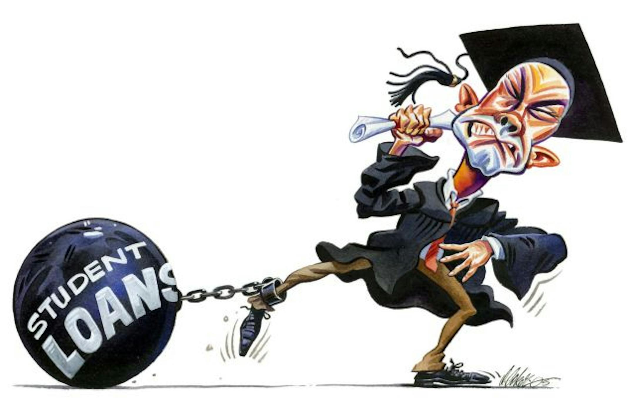 <p> KEYWORDS: student loans loan debt estudiante educacion graduar graduado diploma university cost prestamo coste universidad deuda krtbusiness business krteducation education krtnational national krtworld world krtintlbusiness krtnamer north america krtpersonalfinance personal finance krtusbusiness u.s. us united states krt negocios illustration ilustracion grabado co contributor coddington coker 2005 krt2005