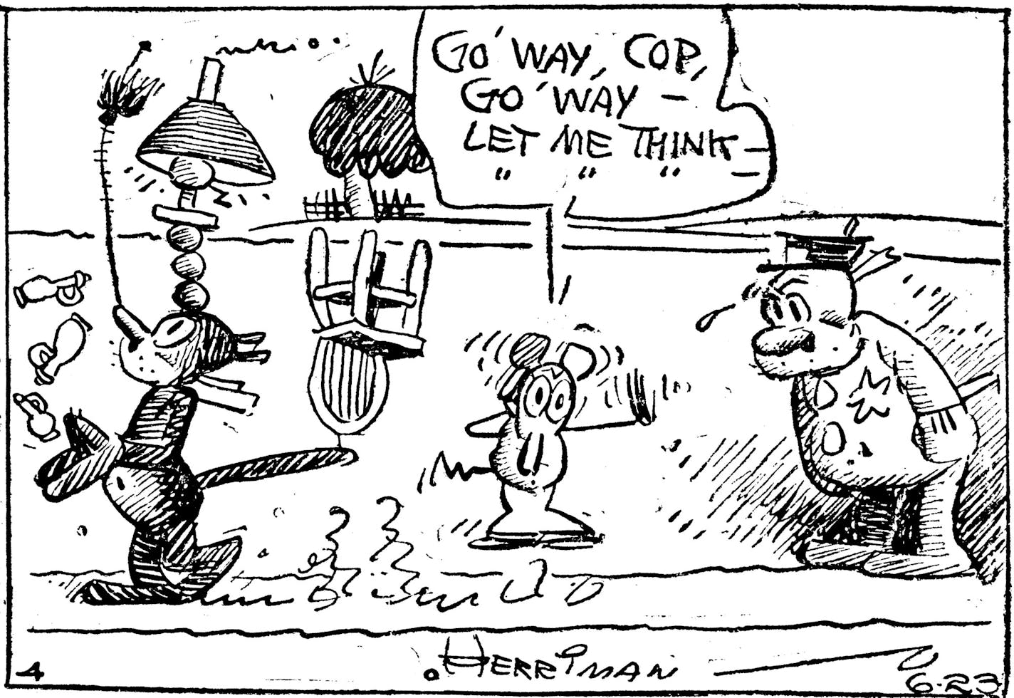 From "Krazy Kat," June 23, 1934.