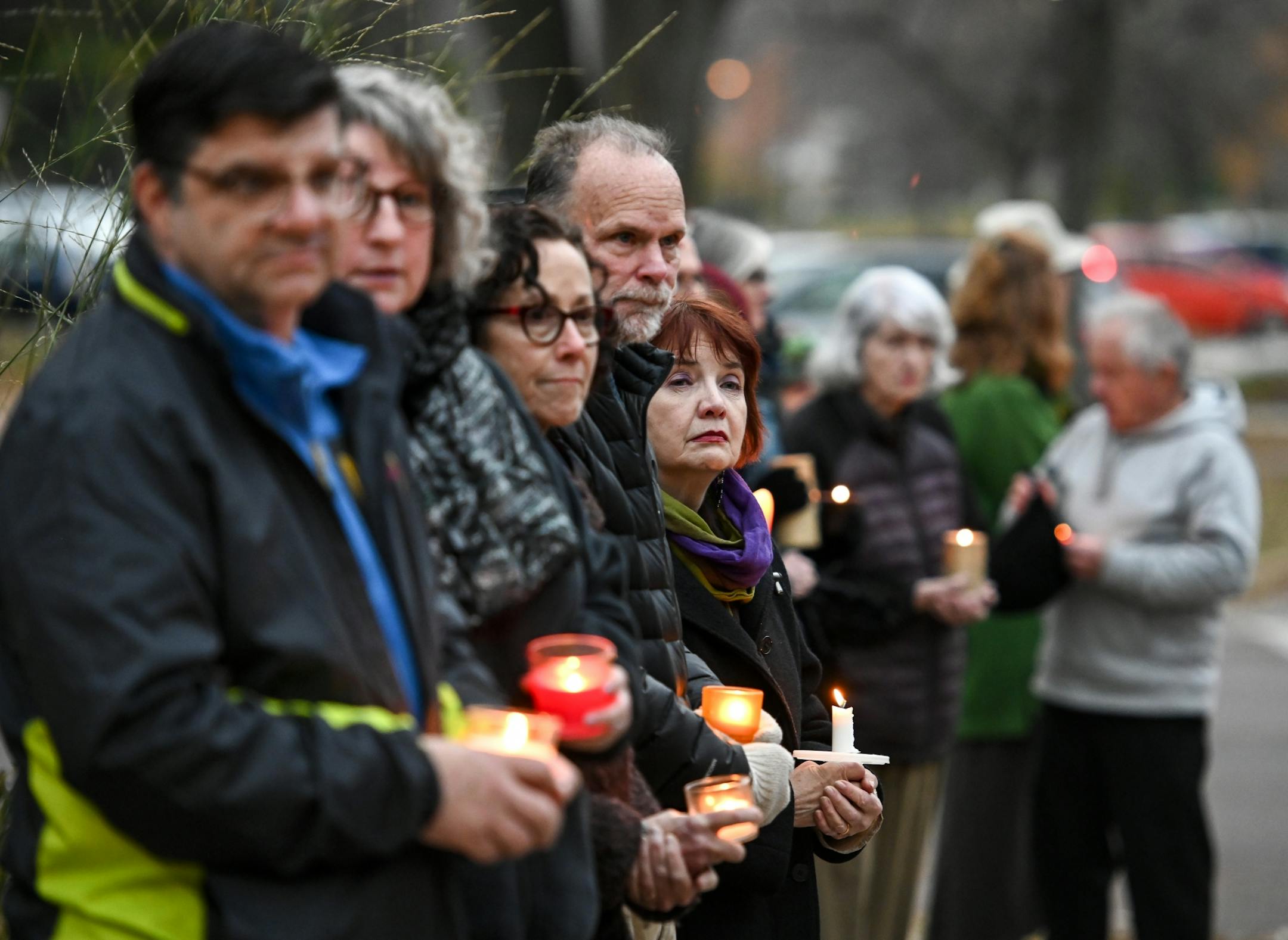 More than fifty people from non-Jewish faith communities came out to support the Shir Tikvah congregation Friday night as they attended services for the Sabbath.