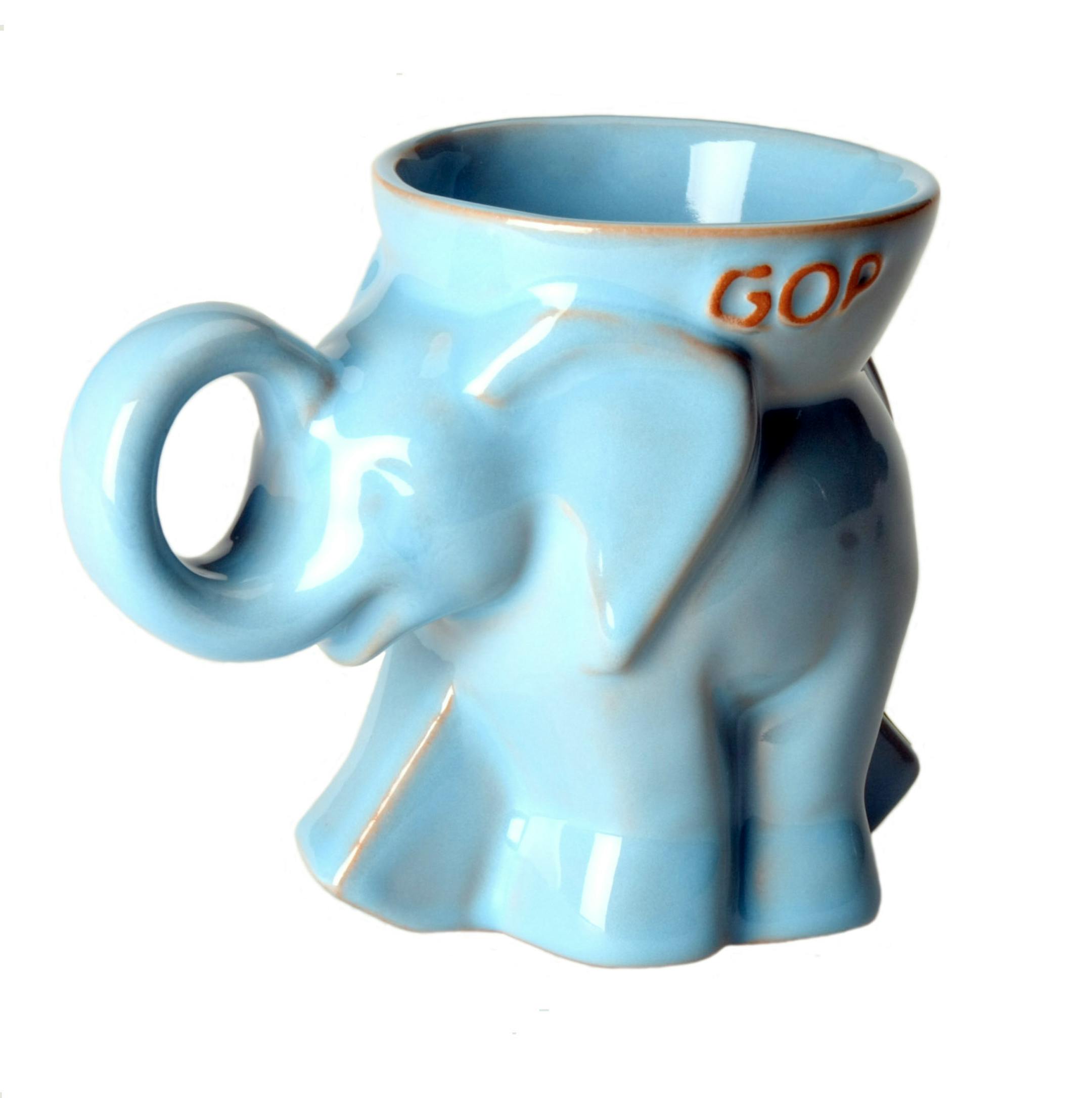 Ceramic elephant coffee mug