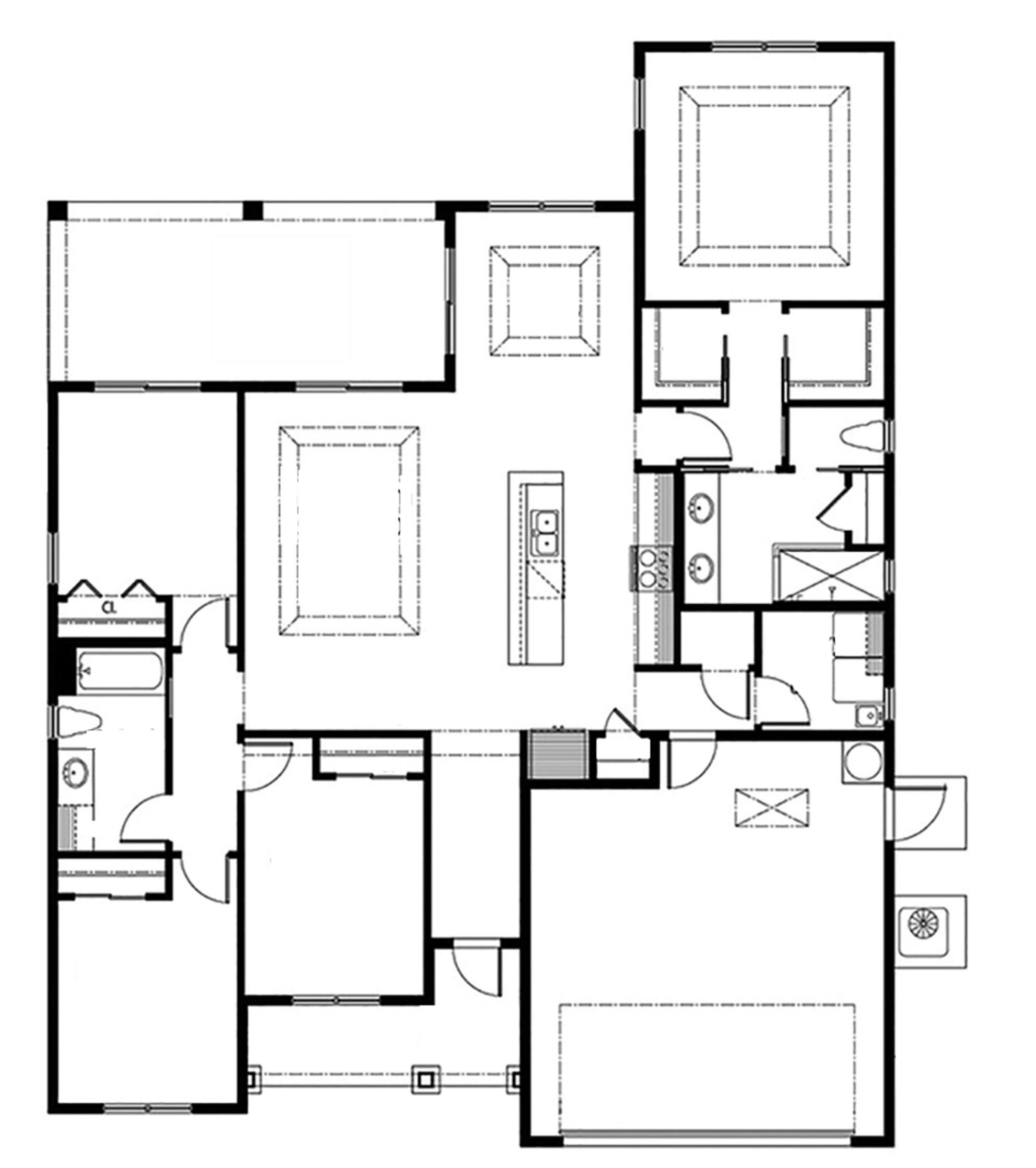 Home plan: cute design, sleek features