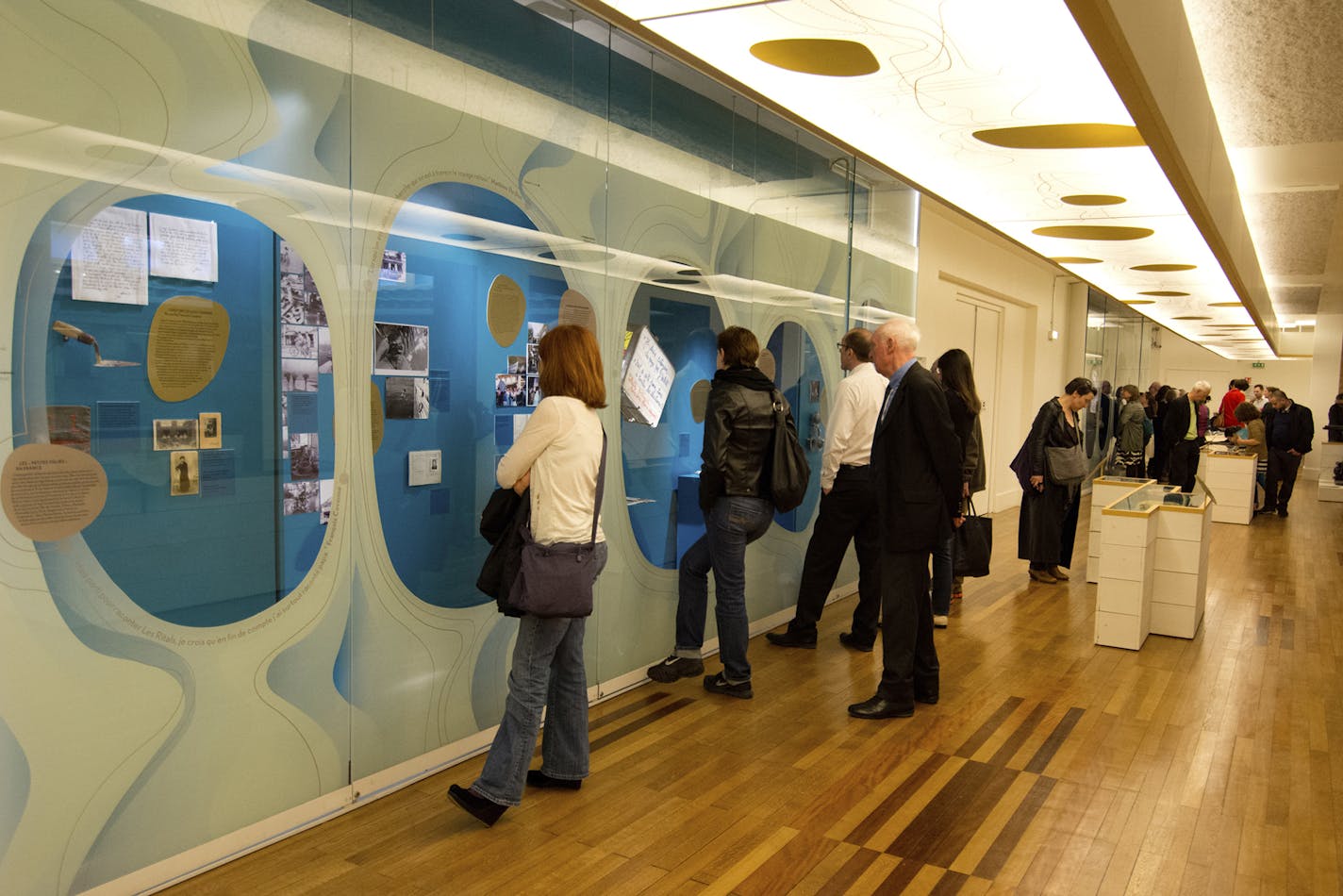 Visitors surveyed one of the exhibits at Paris&#x2019;s National Museum of the History of Immigration, which is celebrating its 10th anniversary.