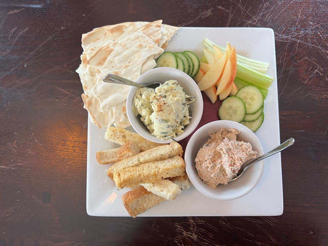 An array of dips and dippers at Half Fancy in Minneapolis.