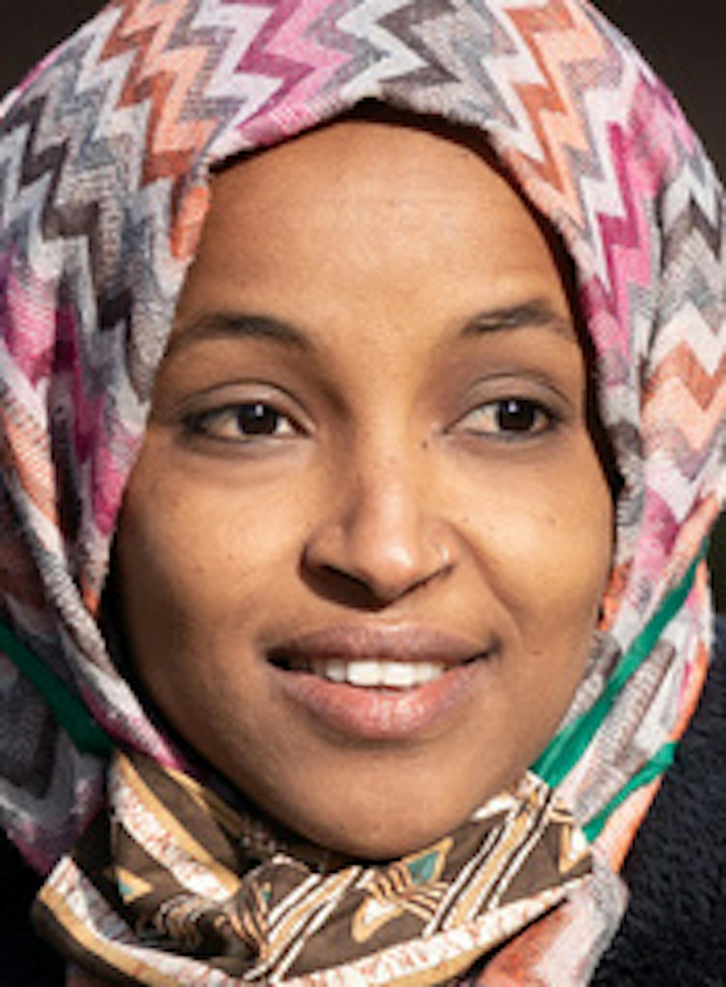 U.S. Rep Ilhan Omar spoke to campaign staffers and volunteers in Powderhorn Park before the split into teams to door knock around the neighborhood. ] GLEN STUBBE • glen.stubbe@startribune.com Saturday, October 17, 2020 U.S. Rep Ilhan Omar spoke to campaign staffers and volunteers in Powderhorn Park before the split into teams to door knock around the neighborhood.