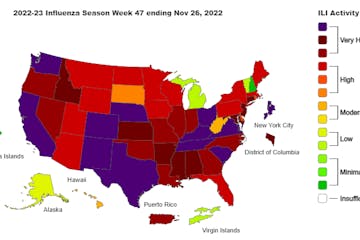 CDC Flu Map