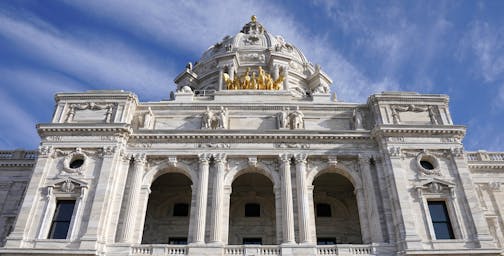 The Minnesota State Capitol building in St. Paul