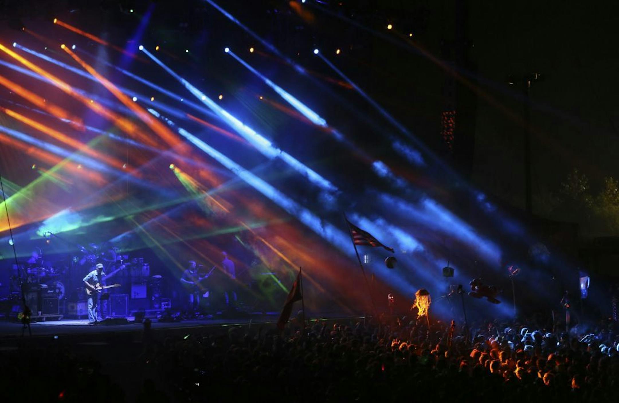 Umphrey's McGee performed during the Summer Set Festival in Somerset, Wis., Saturday August 25, 2012.