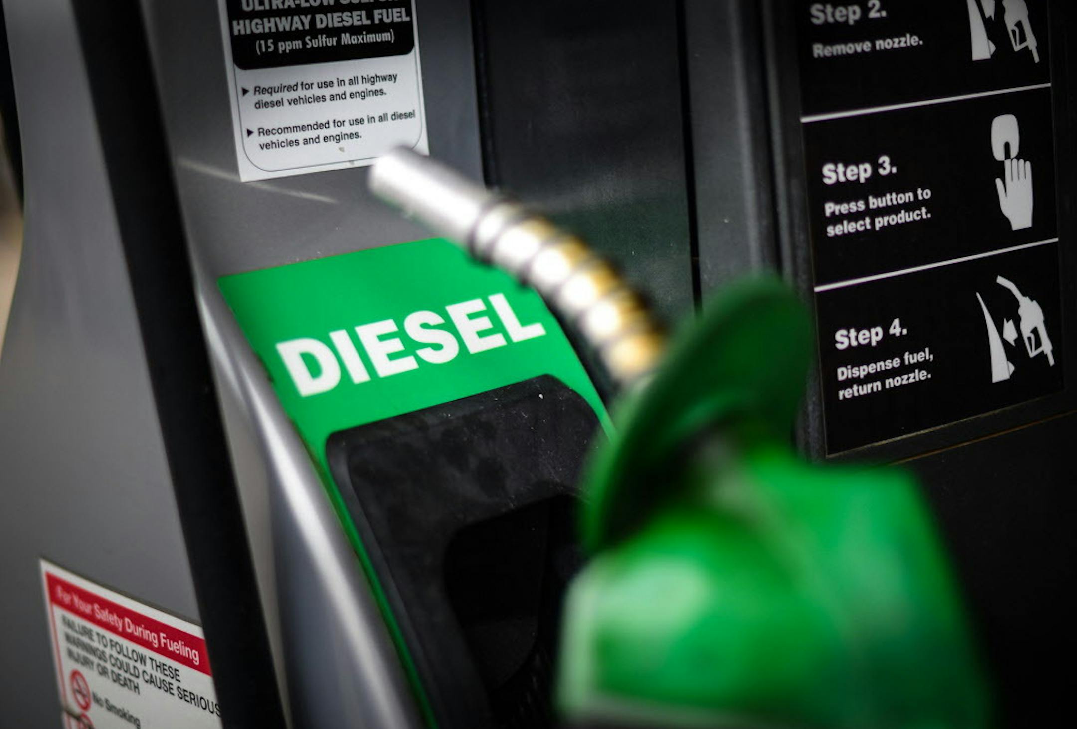 Diesel fuel pump at Freedom Valu Center in Plymouth. Diesel wil become 10 percent biodiesel starting July 1, 2014 ] GLEN STUBBE * gstubbe@startribune.com Wednesday, June 25, 2014 ORG XMIT: MIN1406251706274203