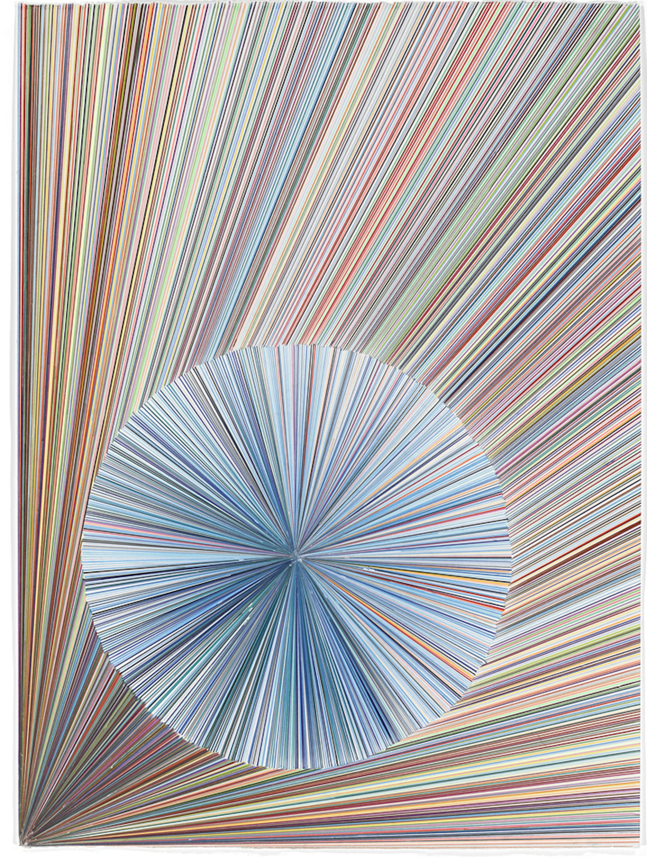 Jim Hodges Happy&#x201a;&#xc4;&#xec;A World in the World 2001 Prismacolor on paper 47 3/8 &#x221a;&#xf3; 34 15/16 in. (120.3 &#x221a;&#xf3; 88.7 cm) Collection Jeff, Mary, and Martha Rathmanner Photo by Gene Pittman &#xac;&#xa9;Jim Hodges