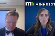 Screenshot from the virtual hearing April 7 for Partners in Quality Care, a St. Paul nonprofit, to appeal the funding suspension from the Minnesota De