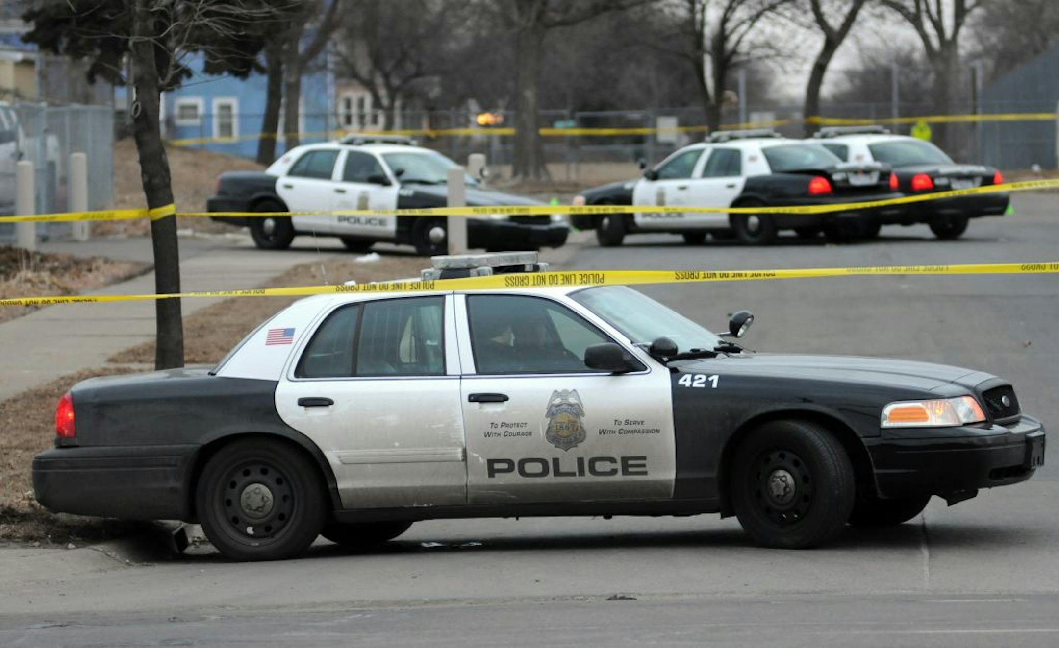 Police were on the scene Friday morning in north Minneapolis where a body was found at Plymouth and Aldrich Avenues N.
