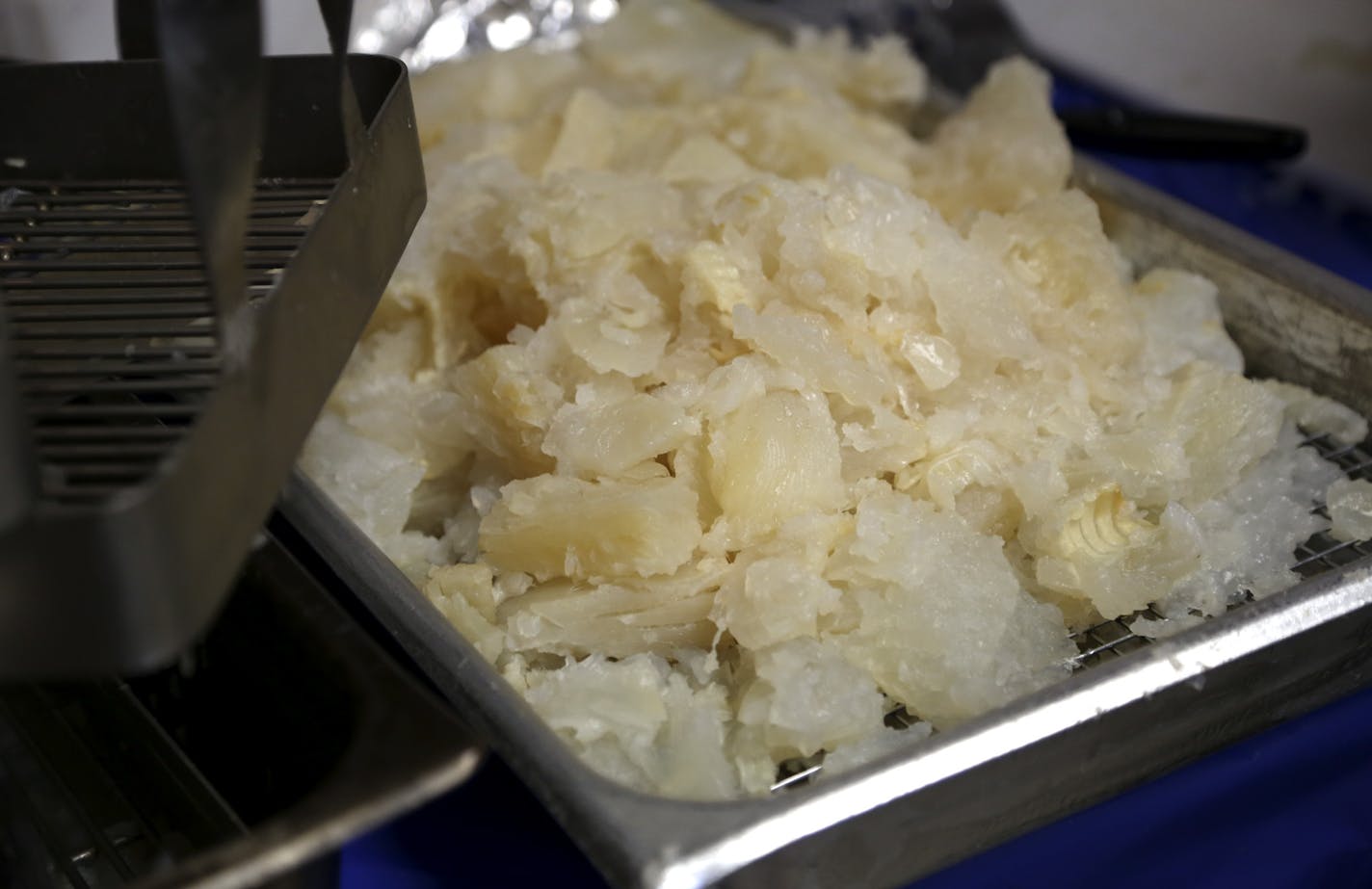 Leftover lutefisk from the first of three lutefisk dinners at Mindekirken Church in Minneapolis, Min., Saturday November 17, 2012. ] (KYNDELL HARKNESS/STAR TRIBUNE) kyndell.harkness@startribune.com