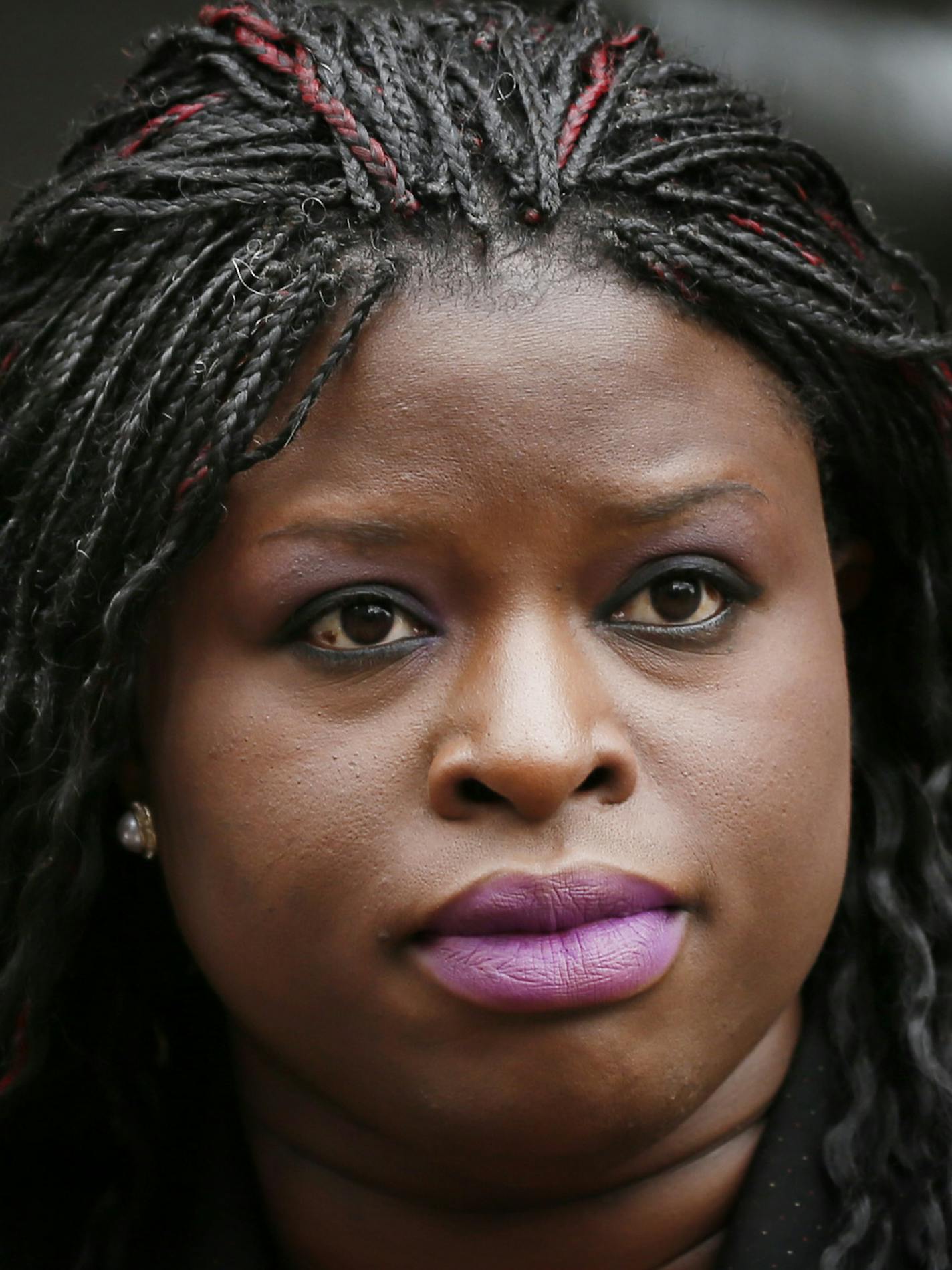 Nekima Levy Pounds, Minneapolis NAACP President, co-chair spoke during a press conference on Minneapolis Police reform Thursday June 4, 2015 in Minneapolis, MN.] Several organizations will come to City Hall to demand police reform in Minneapolis. It comes just one week after a critical report by the American Civil Liberties Union. The report found that white people make up 64 percent of the Minneapolis population, but 23 percent of low-level arrests. Black people account for 19 percent of the po