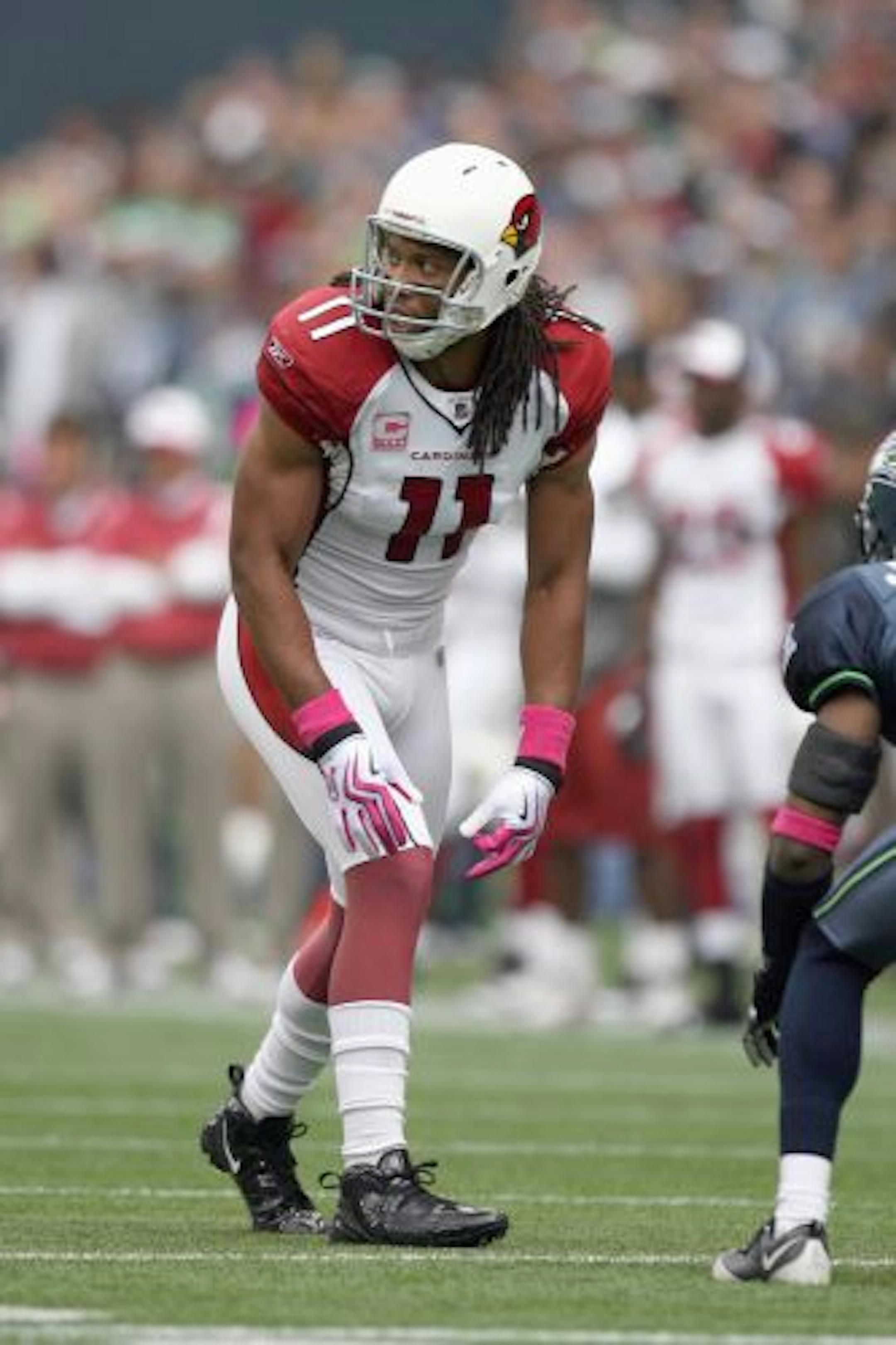 Cardinals All-Pro receiver Larry Fitzgerald Jr. moves inside to the slot position more this season than he did the last time he faced the Vikings a year ago.