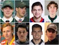 Wild draft picks (from top left to right, then bottom left to right): Filip Johansson, Jack McBain, Alexander Khovanov,Connor Dewar, Simon Johansson, 