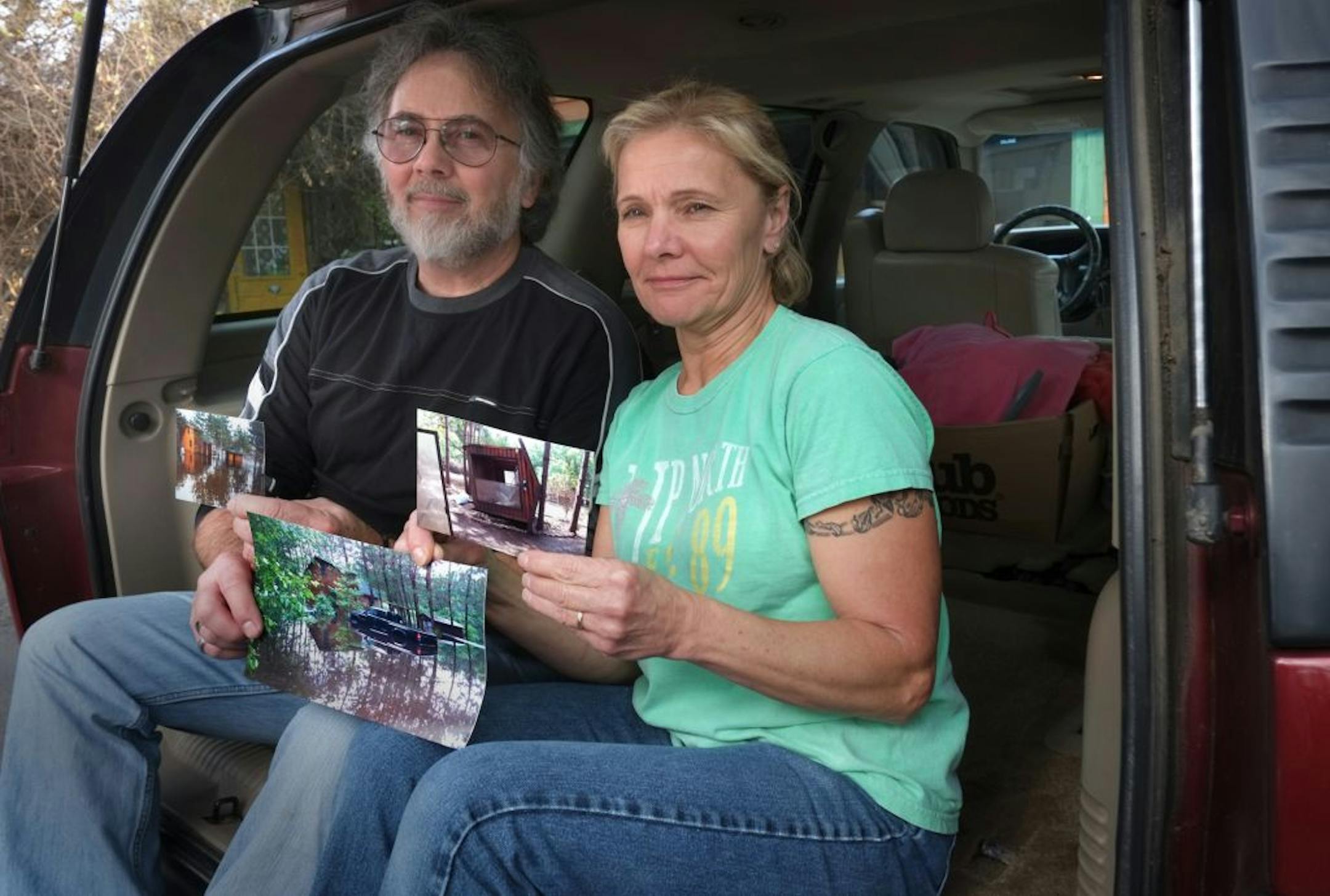Rick and Pam Grey fell in love with a newly constructed house bordering the Moose Horn River in Sturgeon Lake, southwest of Duluth. They paid cash and planned it for their retirement home. But the June flooding in the Duluth area dashed their dreams when flood waters rose up to the rafters.