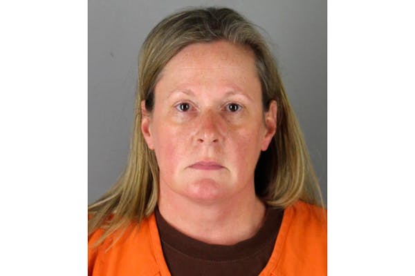 FILE - This undated booking photo released by the Hennepin County, Minn., Sheriff shows Kim Potter, a former Brooklyn Center, Minn., police officer. T