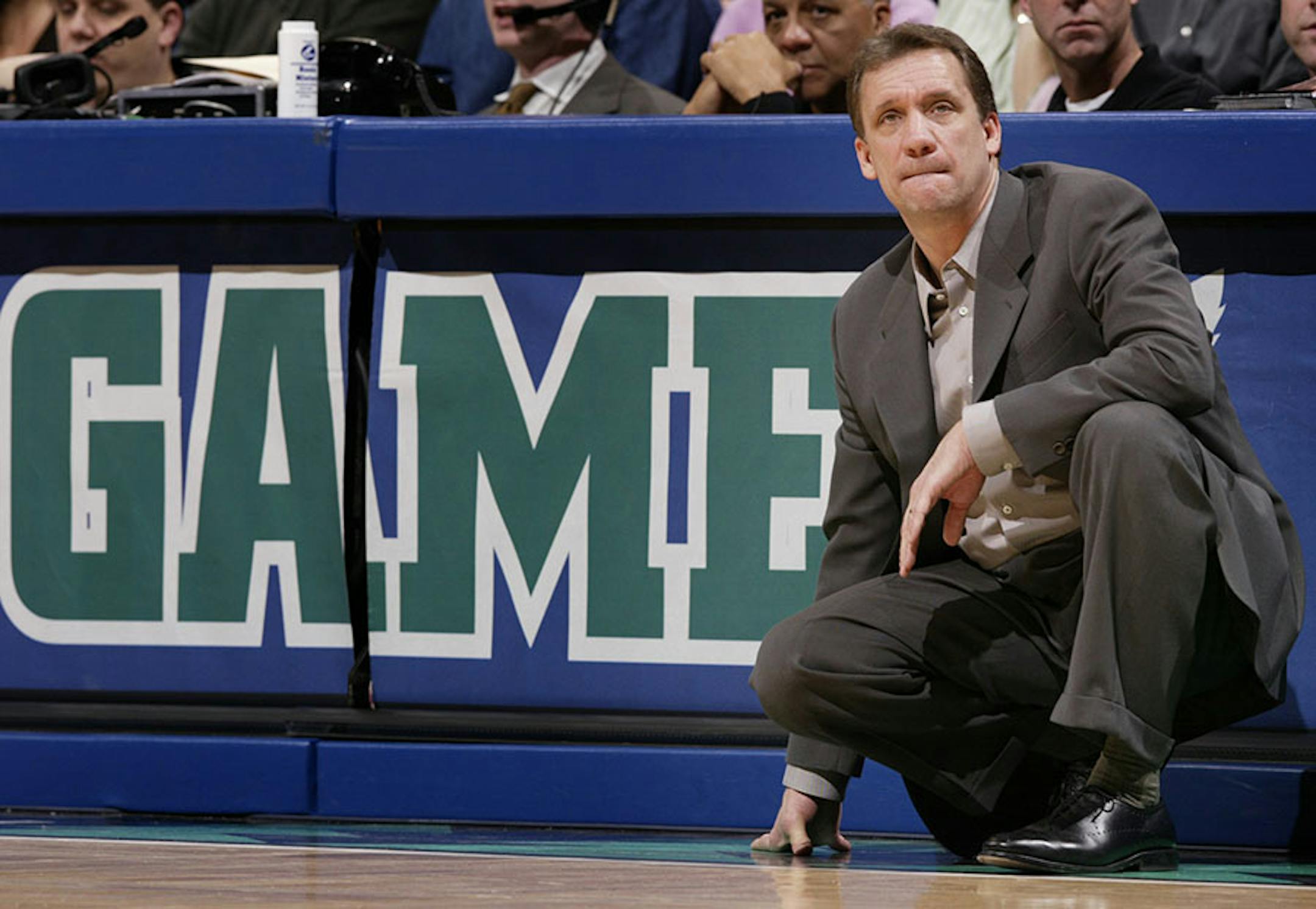 Minnesota head coach Flip Saunders, during the first half of a Feb. 4, 2005, game against the Houston Rockets in Minneapolis.