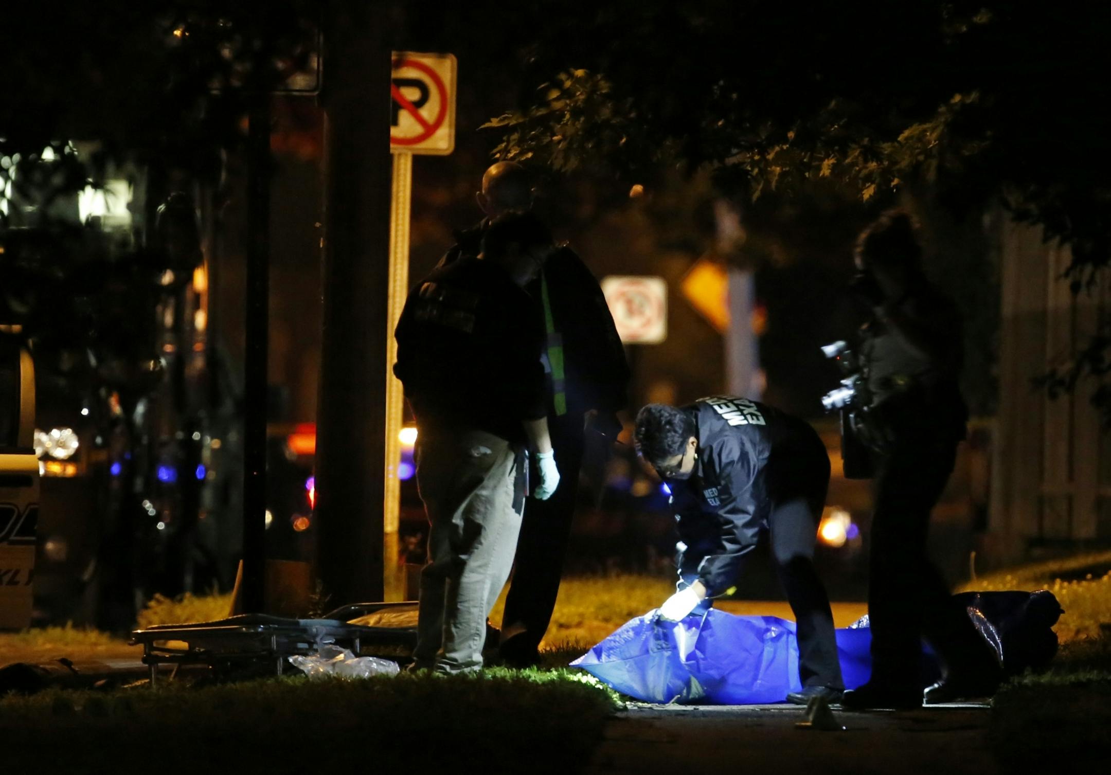 According to Brooklyn Center Police Chief Kevin Benner, officers responded to a report of a man wielding a rifle with a scope at 53rd and Emerson Avenues N. just after 8:30 p.m. The first officer on the scene confronted a man and "was forced to shoot the suspect, who died at the scene," Benner said in a news release issued at midnight. The medical examiner took the body away.