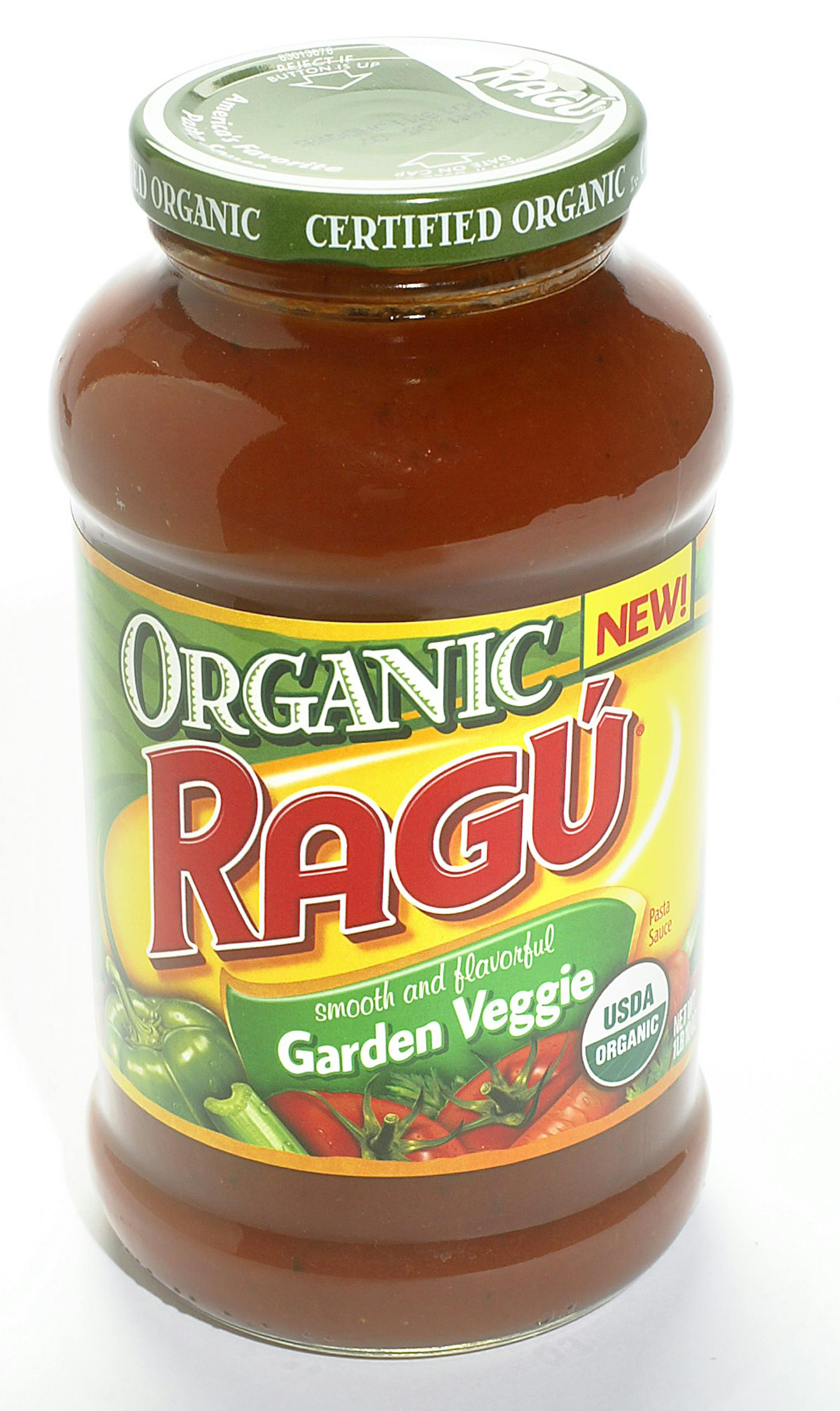 Organic Ragu sauce, Garden veggie