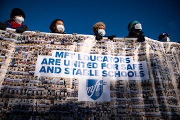 The Minneapolis Federation of Teachers went on strike in 2022.