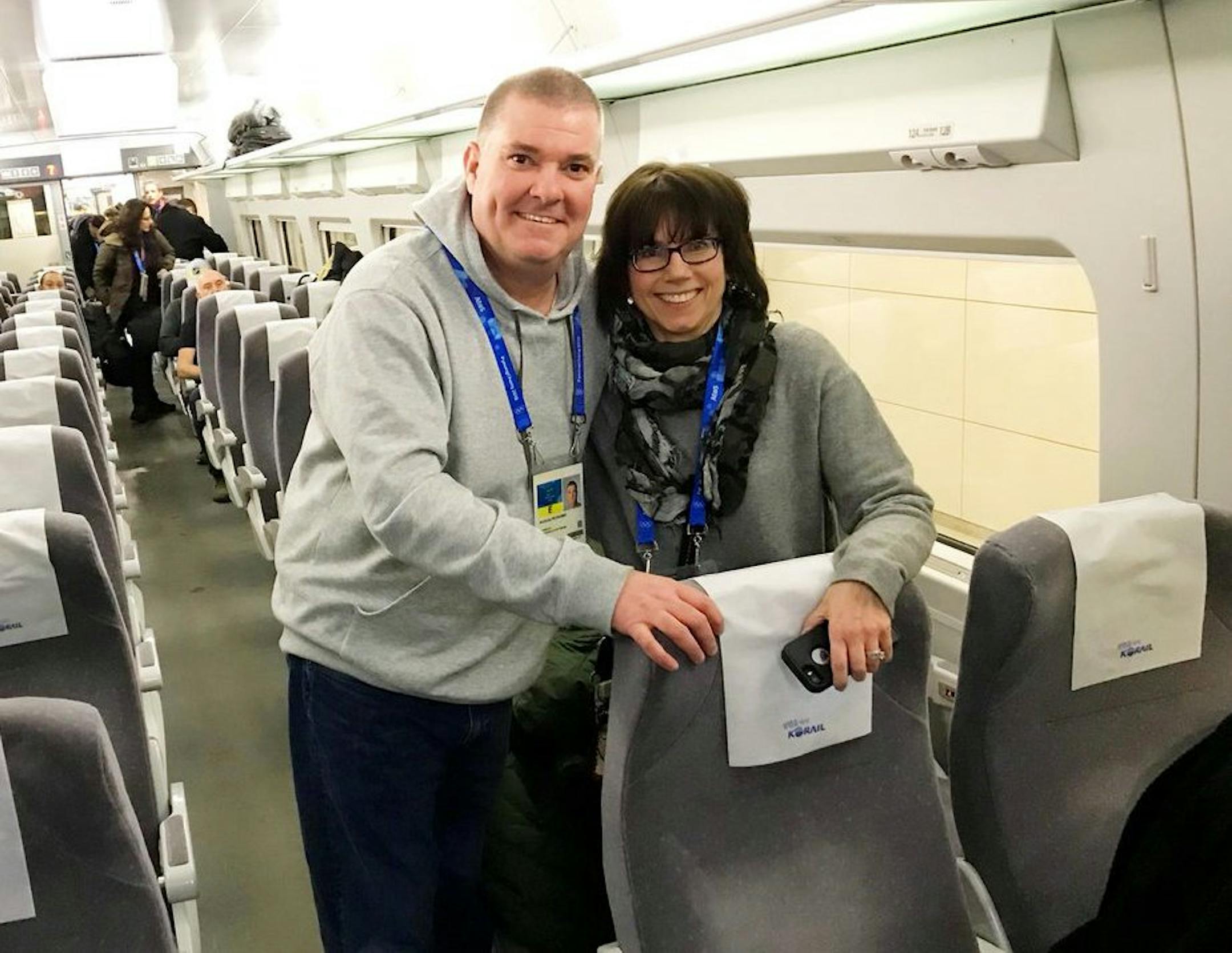 Columnist Chip Scoggins and reporter Rachel Blount landed in Seoul, South Korea, on Tuesday and headed to Pyeongchang on a high-speed train. Strib photographer Carlos Gonzalez, on the other side of the camera, is with them.