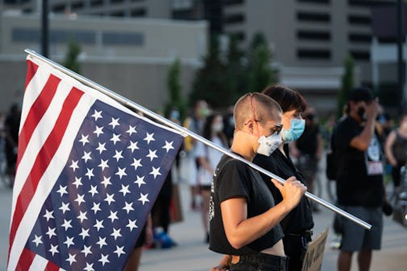 Protesters marched through downtown Minneapolis on Saturday, July 4, for the Black 4th event. Health officials over the July 4th weekend offered some optimistic reports of people and businesses adhering to social distancing requirements, but it will take two or more weeks to assess any impact of holiday celebrations on the pandemic,