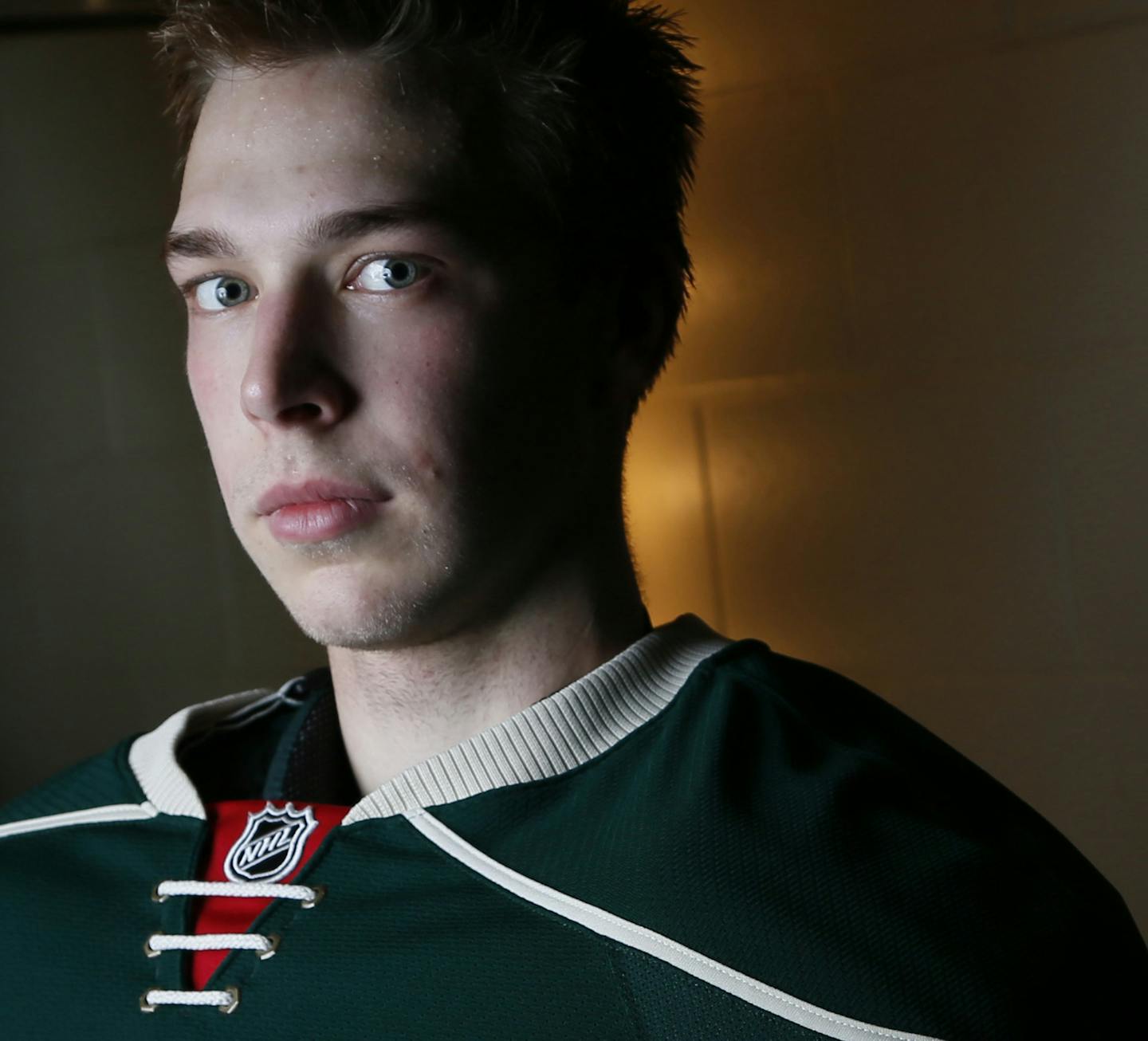 Portrait of Minnesota Wild goalie DARCY KUEMPER taken at Excel EEnergy Center Monday Feb 03, 2014 in St. Paul ,MN. JERRY HOLT &#x201a;&#xc4;&#xf6;&#x221a;&#xd1;&#xac;&#xa2; jerry.holt@startribune.com ORG XMIT: MIN1402031451460774