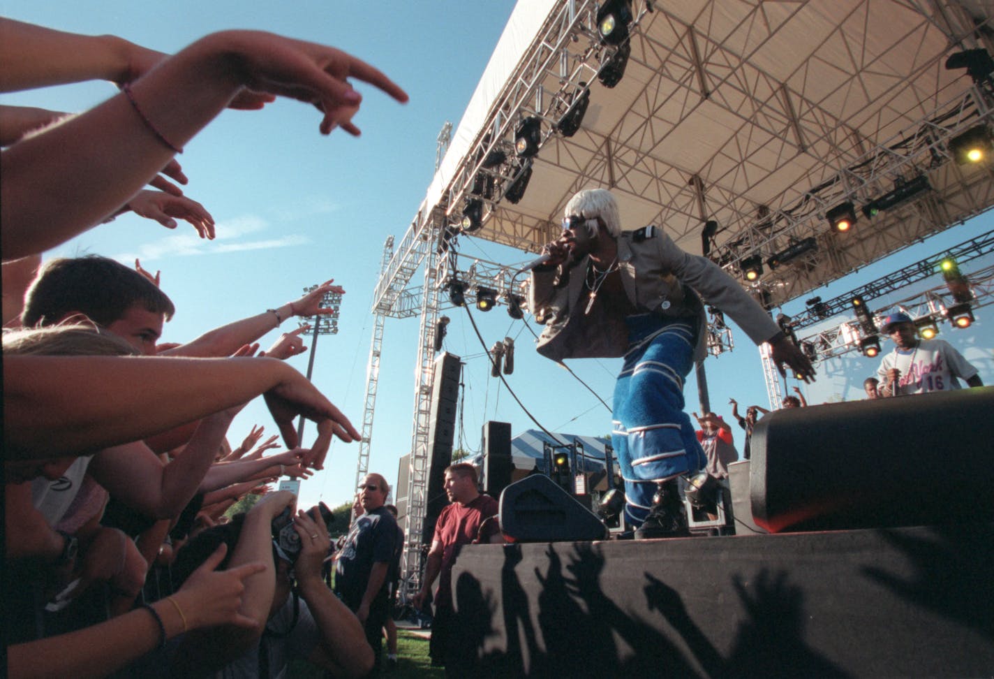 Andre 3000 of OutKast during Moby's Area: One festival at St. Paul's Midway Stadium on July 26, 2001.