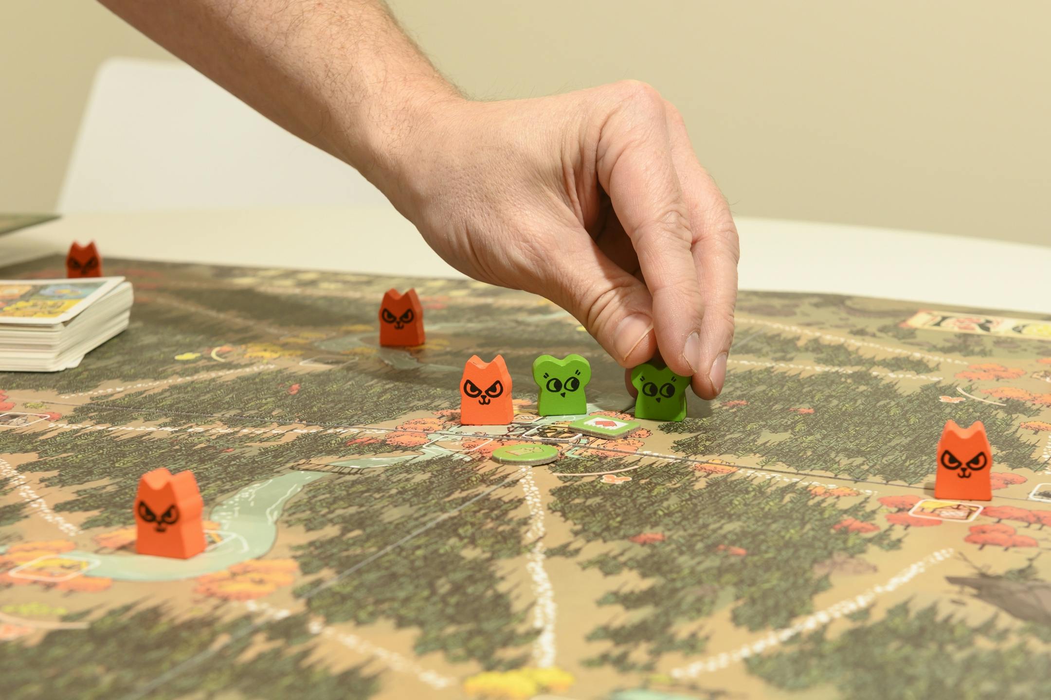 A detail of Leder Games' "Root" Wednesday.