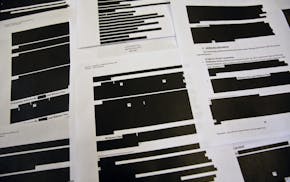 In this photo taken Monday, March 6, 2017, in San Francisco, released confidential files by The University of California of a sexual misconduct case,