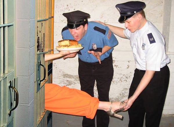 Matt Craig, left, and Caleb McEwen in "Martha Stewart, Prison Vixen"