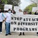 Students protest efforts to end diversity, equity and inclusion programs in Texas.