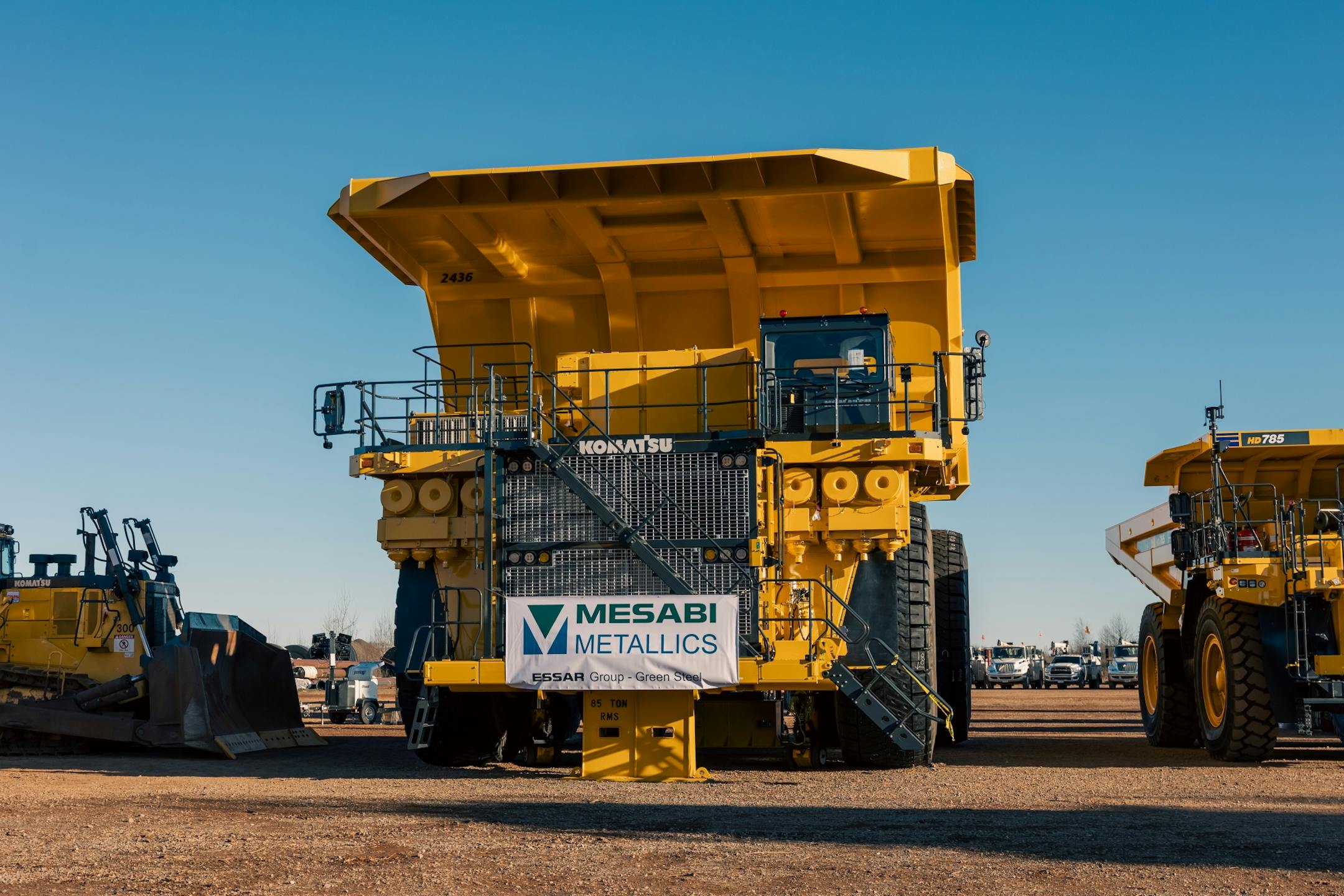 A Komatsu 980E-5 haul truck at Mesabi Metallics on Nov. 18, 2025.