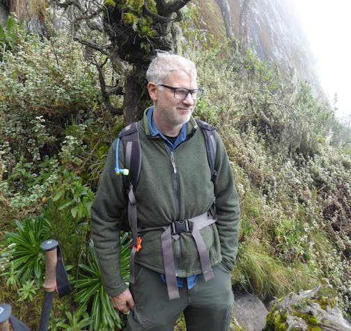 The altitude-sickened author, James Eli Shiffer, at the moment he decided to turn back on his trek in the Rwenzori Mountains in Uganda. ORG XMIT: MIN1812261548591434