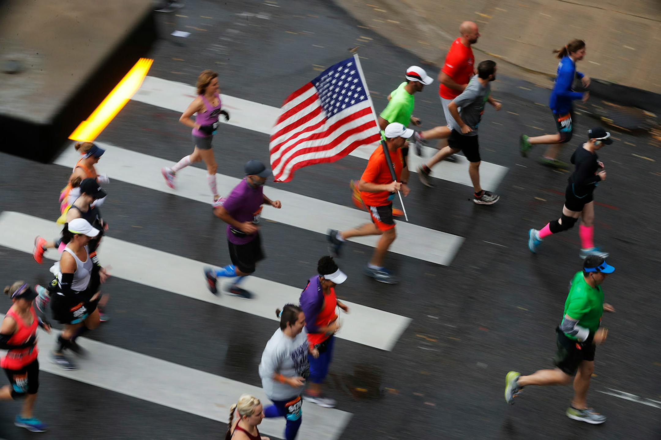 Runners were off in the TC Marathon.
