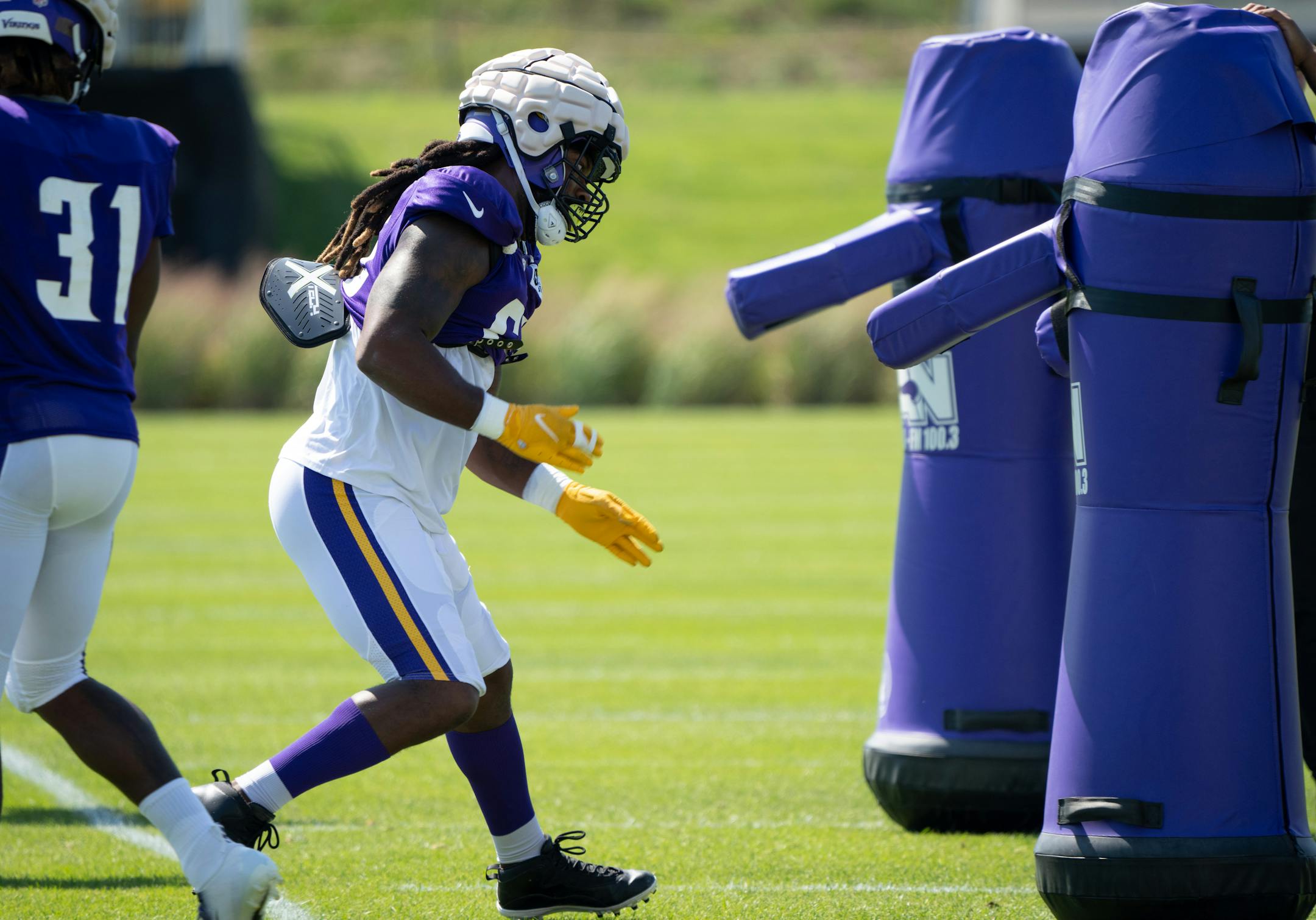 Vikings Linebacker Za'Darius Smith during Vikings Training Camp.