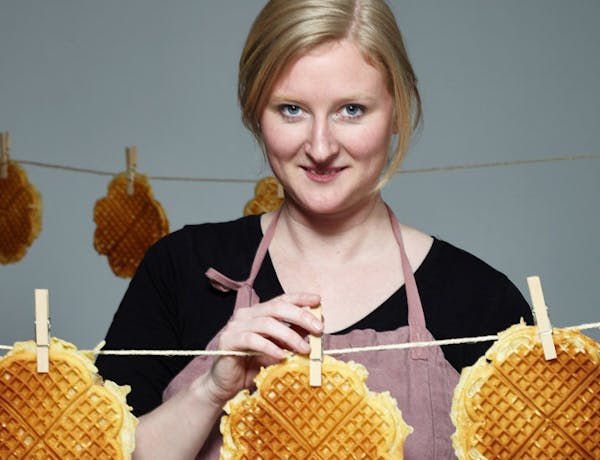 Stine Aasland, the Waffle Queen.