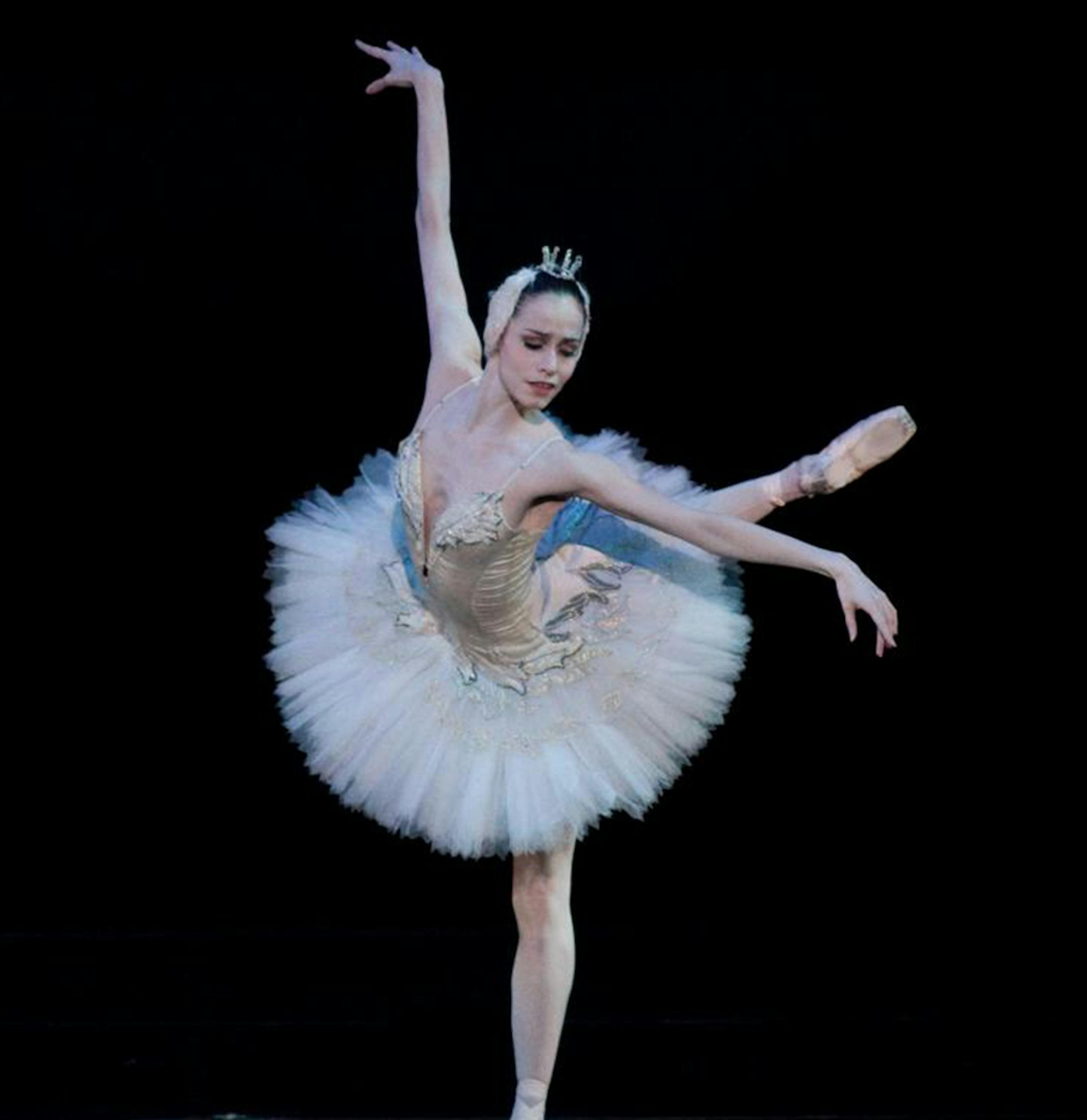 The Suzanne Farrell Ballet's Natalia Magnicaballi in Balanchine's Swan Lake. Photo by Rosalie O'Connor