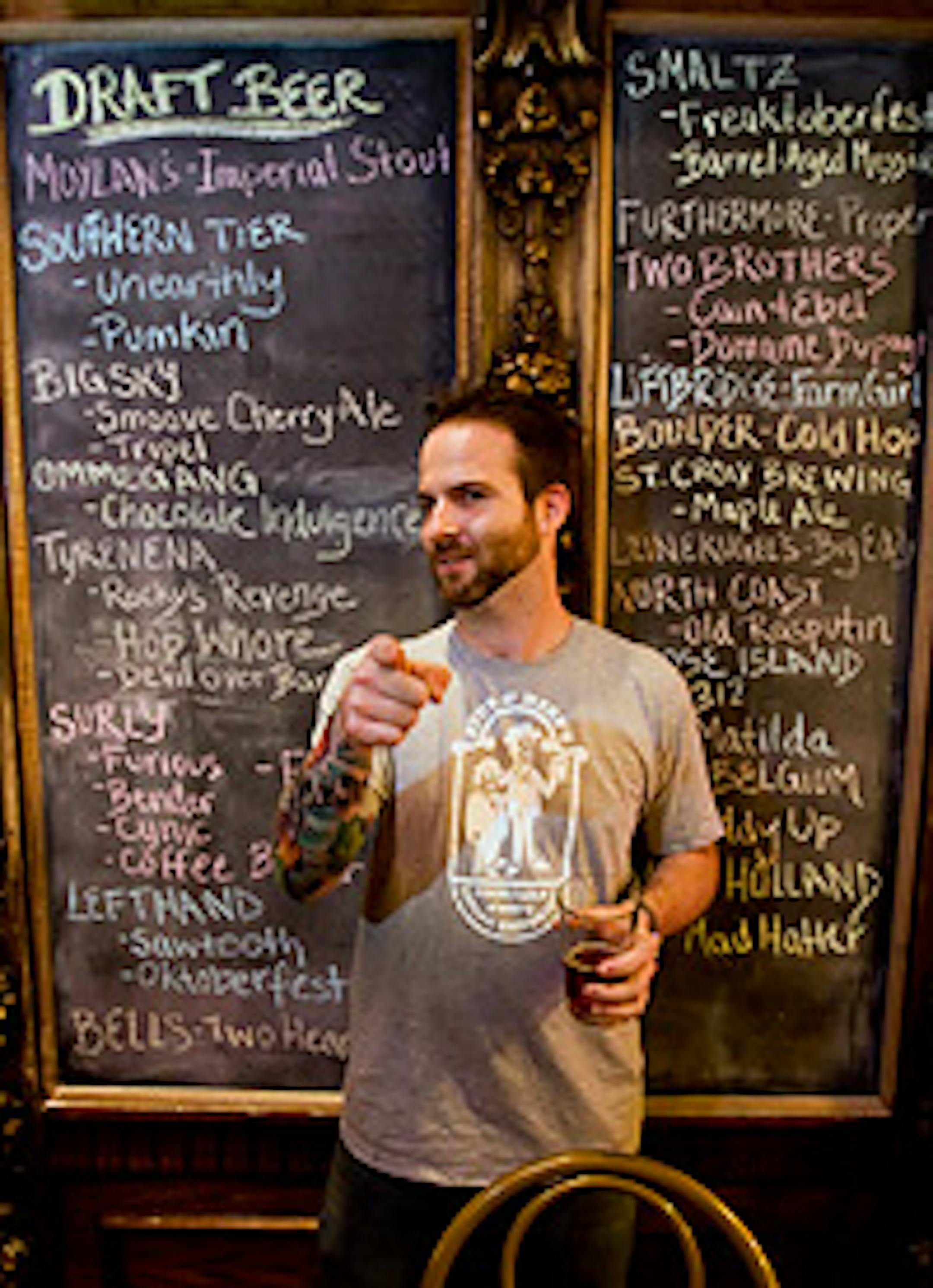 Stub & Herb's beer man Jonathan Landers.