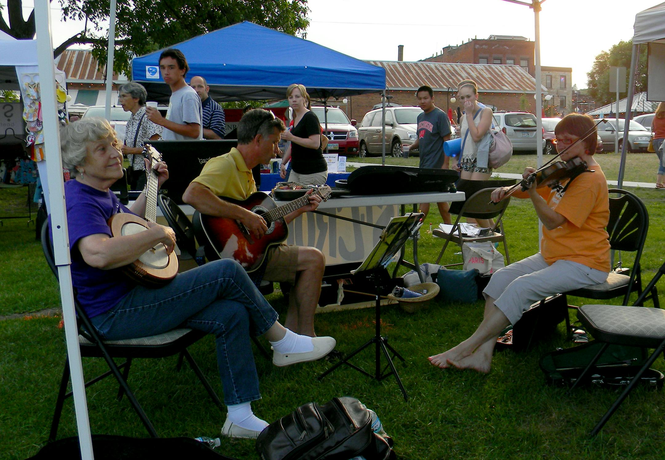 Movies on Summer Tuesdays nights in Stillwater can now be viewed by boaters. The popular family activity on the lawn along the St. Croix River has endured for several summers. (Photos by Callie Sacarelos, Special to the Star Tribune)