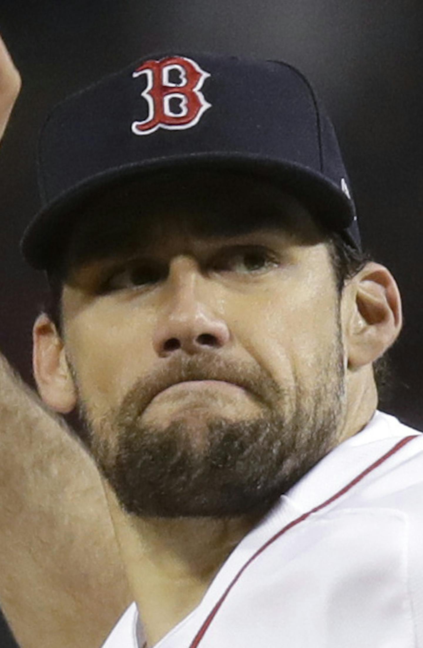 Boston Red Sox starting pitcher Nathan Eovaldi delivers during the first inning of a baseball game against the Baltimore Orioles at Fenway Park in Boston, Monday, Sept. 24, 2018. (AP Photo/Charles Krupa)