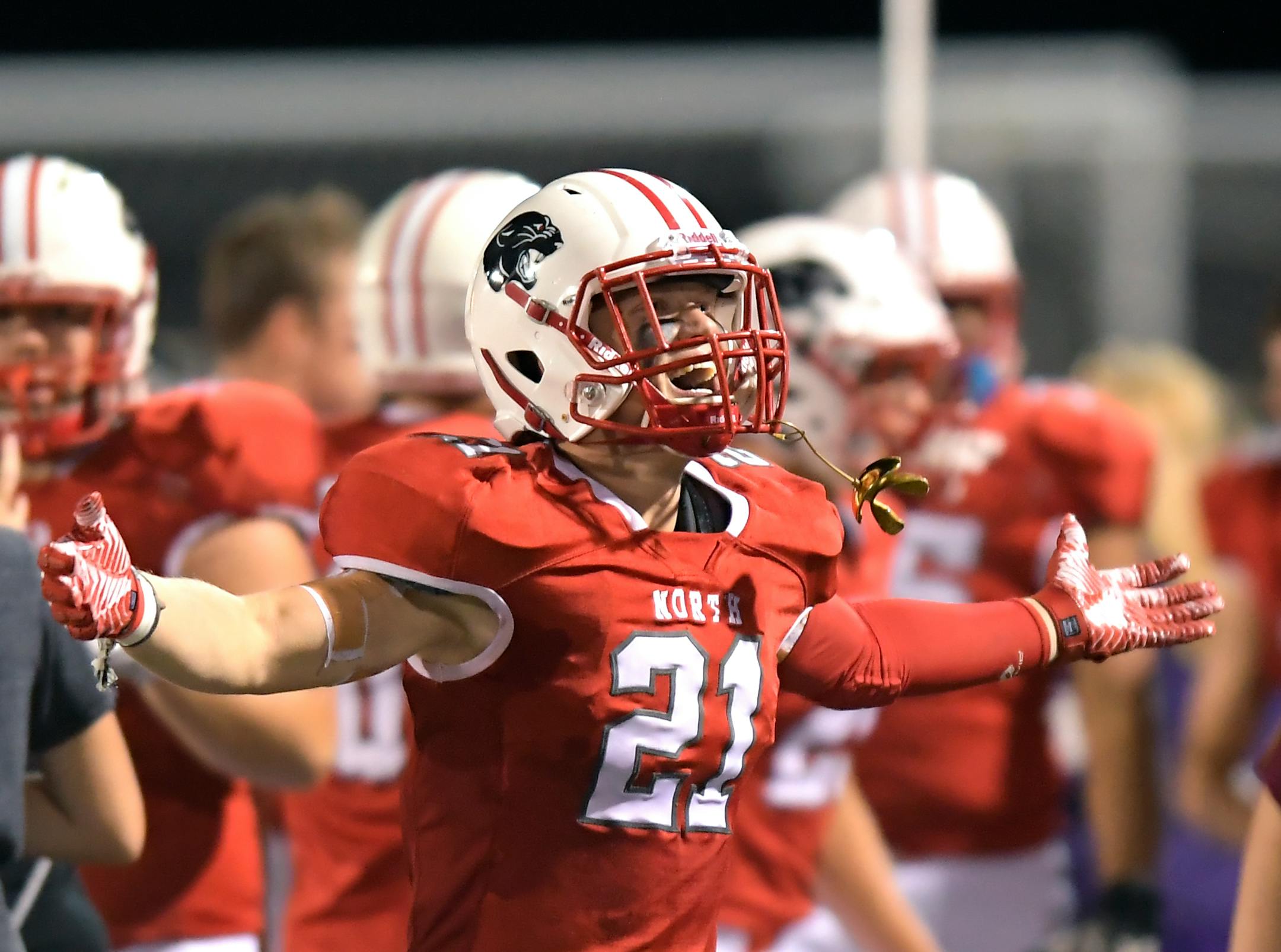 Lakeville North linebacker Thomas Jensen and the Panthers have risen to No. 1 (Aaron Lavinsky/Star Tribune)