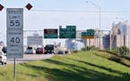 Traffic moves south on Interstate 380 towards the speed cameras near J Avenue in Cedar Rapids on Tuesday, September 2, 2014.