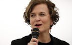 Mayor Betsy Hodges gave her opening remarks. ] ANTHONY SOUFFLE &#xef; anthony.souffle@startribune.com Candidates participated in a mayoral forum Satur