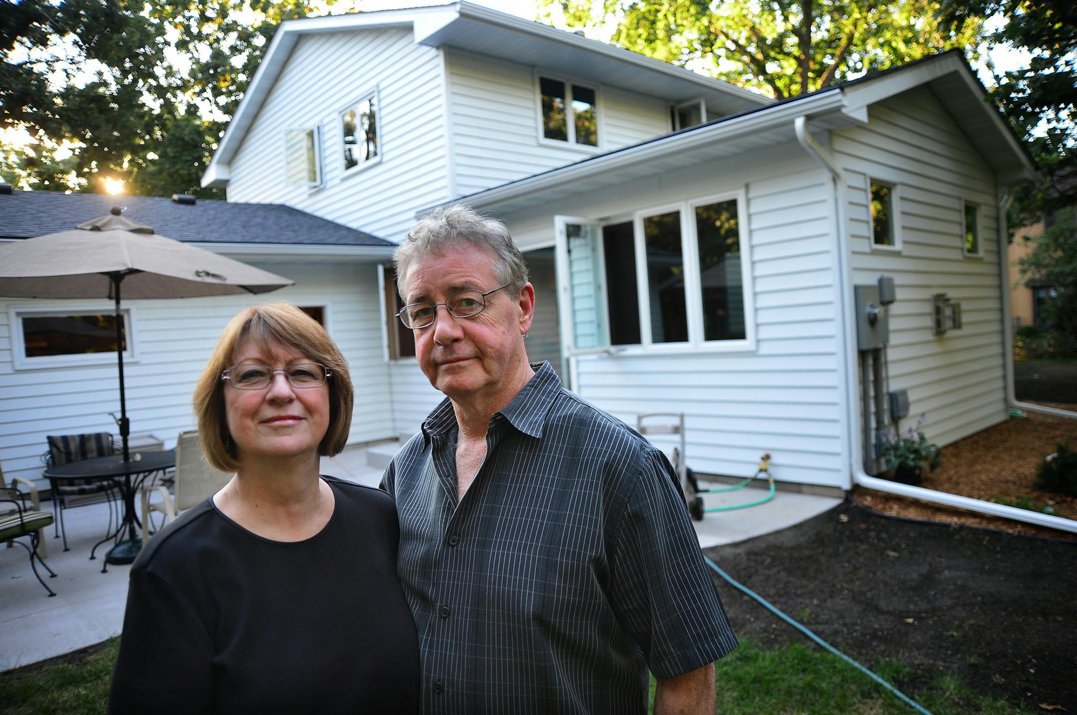 John and Joan Wester have taken advantage of a new Coon Rapids home remodel program, which has wildly exceeded the city's expectations. Forty-five homeowners have applied for the program that offers up to $5,000 cash for a home remodel of $35,000 or more. The city quardrupled the pool of money to $100,000 after receiving a flood of applications. They have added a new addition, patio and remodeled their kitchen. The new addition extends of the rear of the home.] Richard.Sennott@startribune.com Ri